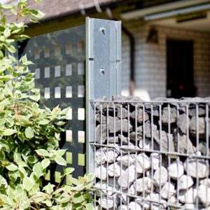 Gabionenwandsystem Pfosten