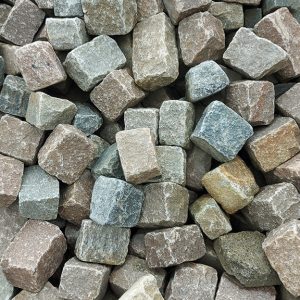 Granit Pflastersteine gebraucht bunt