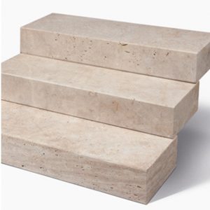 Travertin Blockstufen Noce