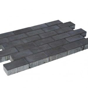 Beton Pflastersteine anthrazit, Quadrat- und Rechteckpflaster
