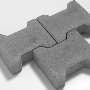 Beton Doppel-T-Pflaster, 6 cm, mit Fase